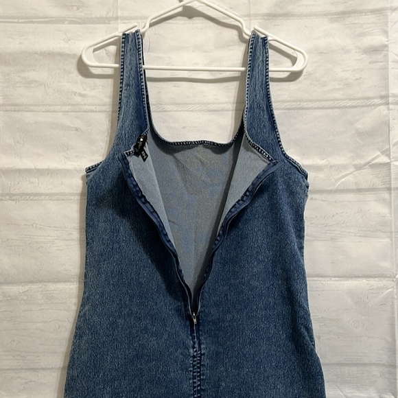Derek Heart Denim Mini Dress Blue Size 1X - Picture 9 of 13